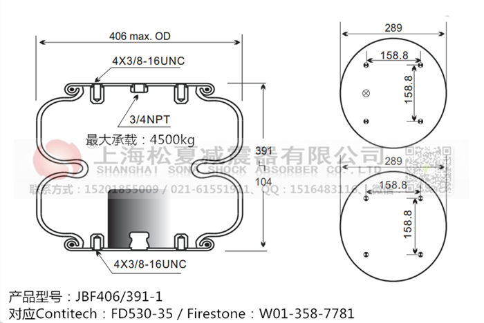 JBF406/391-2橡膠<a href='http://m.msabry.com/' target='_blank'><u>空氣彈簧</u></a>